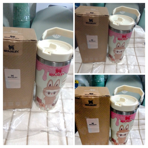 Stanley White and Red Travel Mug - Picture 7 of 8